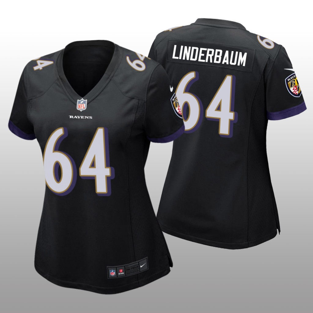Baltimore Ravens Tyler Linderbaum Black Jersey Game - Women's