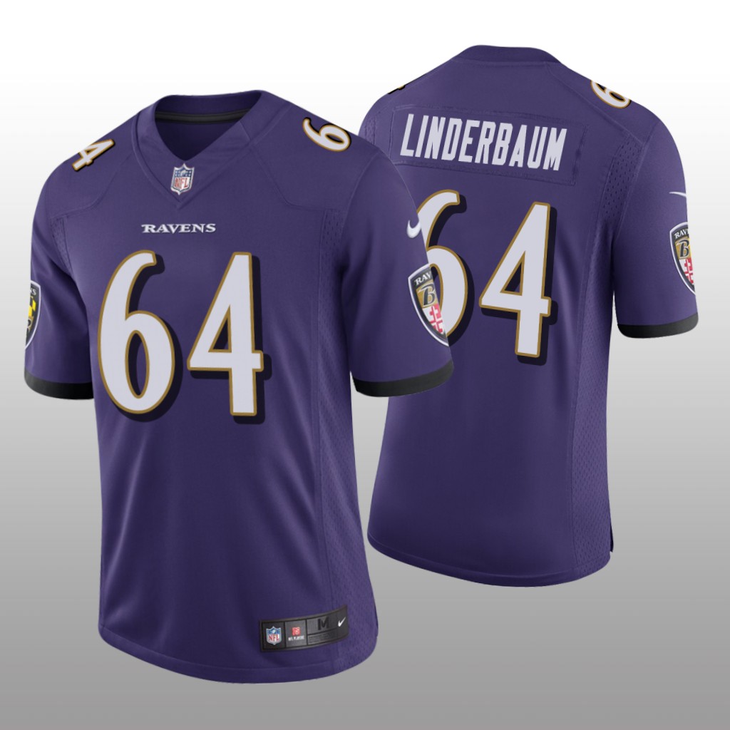 Baltimore Ravens Tyler Linderbaum Purple Jersey Vapor Limited - Men's