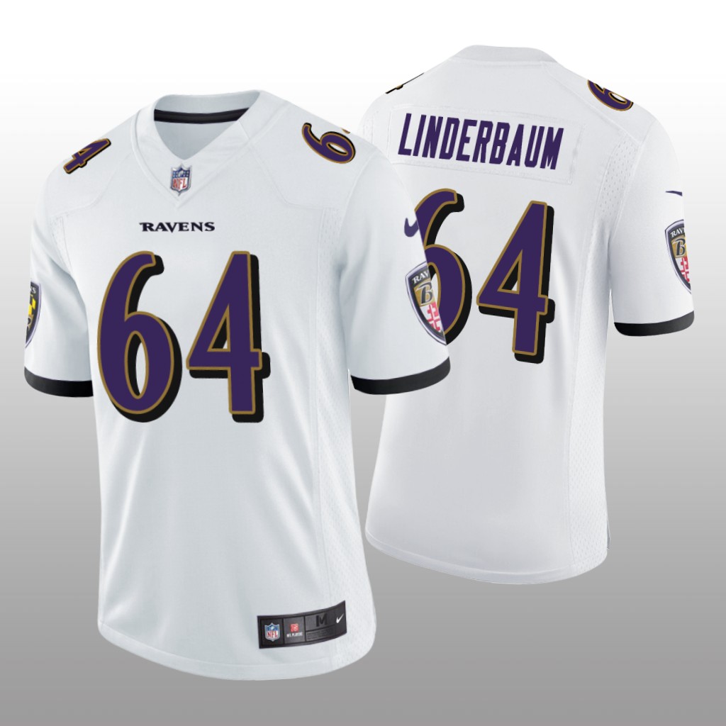 Baltimore Ravens Tyler Linderbaum White Jersey Vapor Limited - Men's