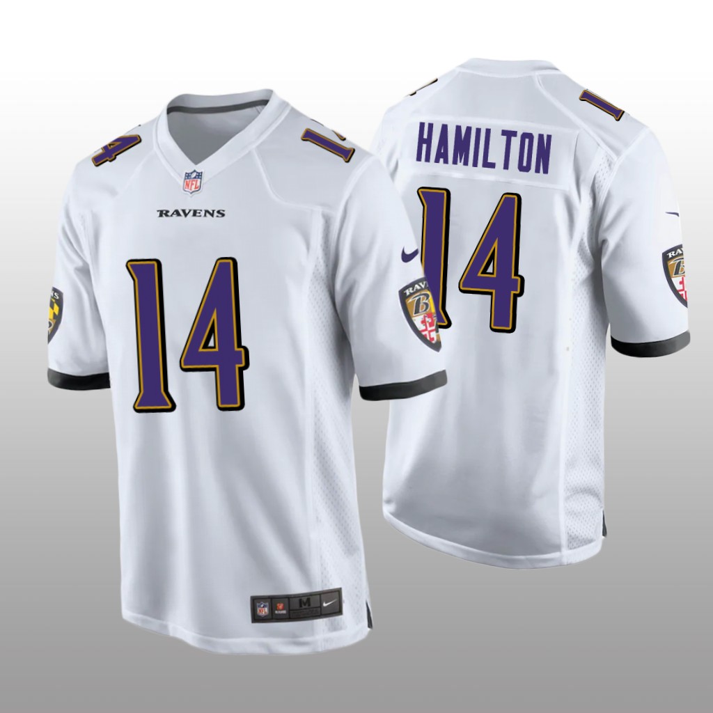Baltimore Ravens White 2022 NFL Draft Kyle Hamilton Game Jersey