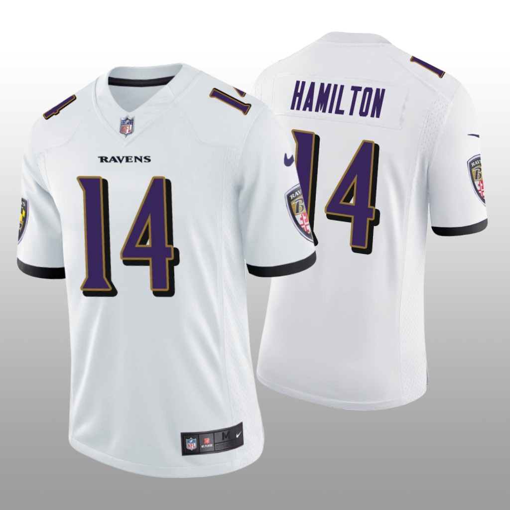 Baltimore Ravens White 2022 NFL Draft Vapor Limited Kyle Hamilton Jersey