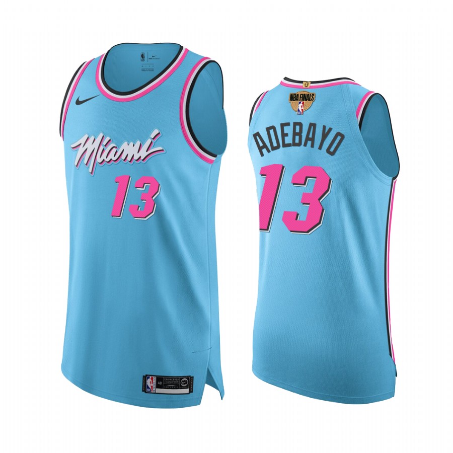 Bam Adebayo Miami Heat 2020 Eastern Conference Champions Blue Jersey Vice City