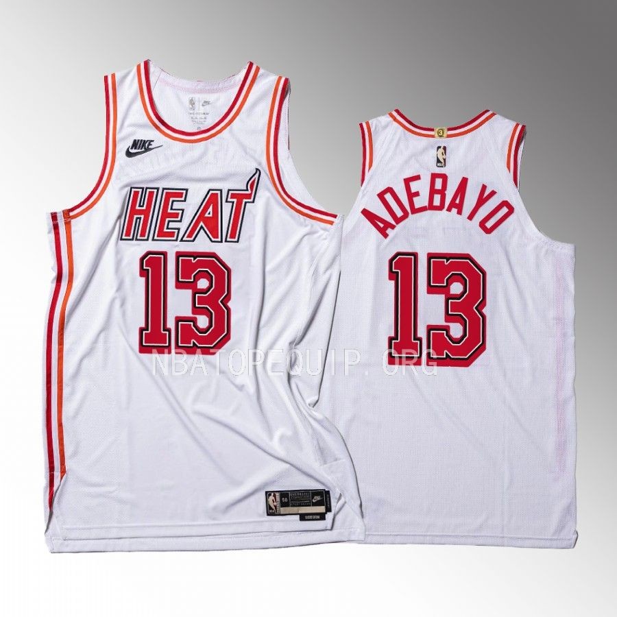 Bam Adebayo Miami Heat 2022-23 35th Classic Edition #13 Jersey White