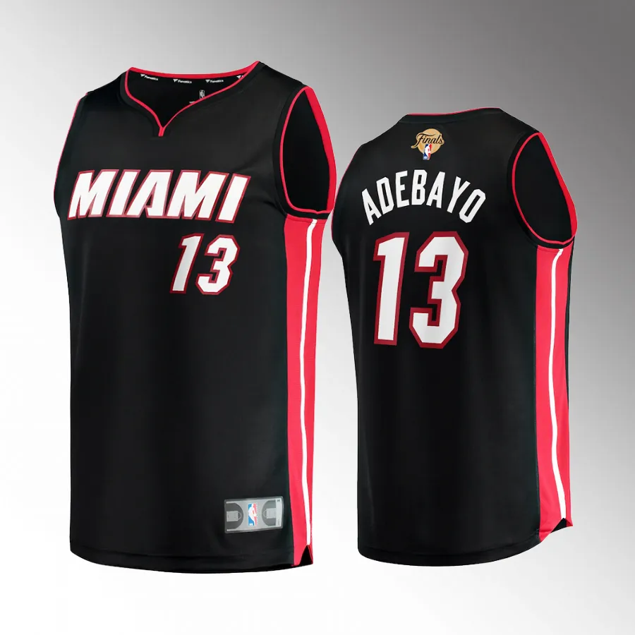 Bam Adebayo Miami Heat 2023 NBA Finals Black #13 Fastbreak Player Jersey Men