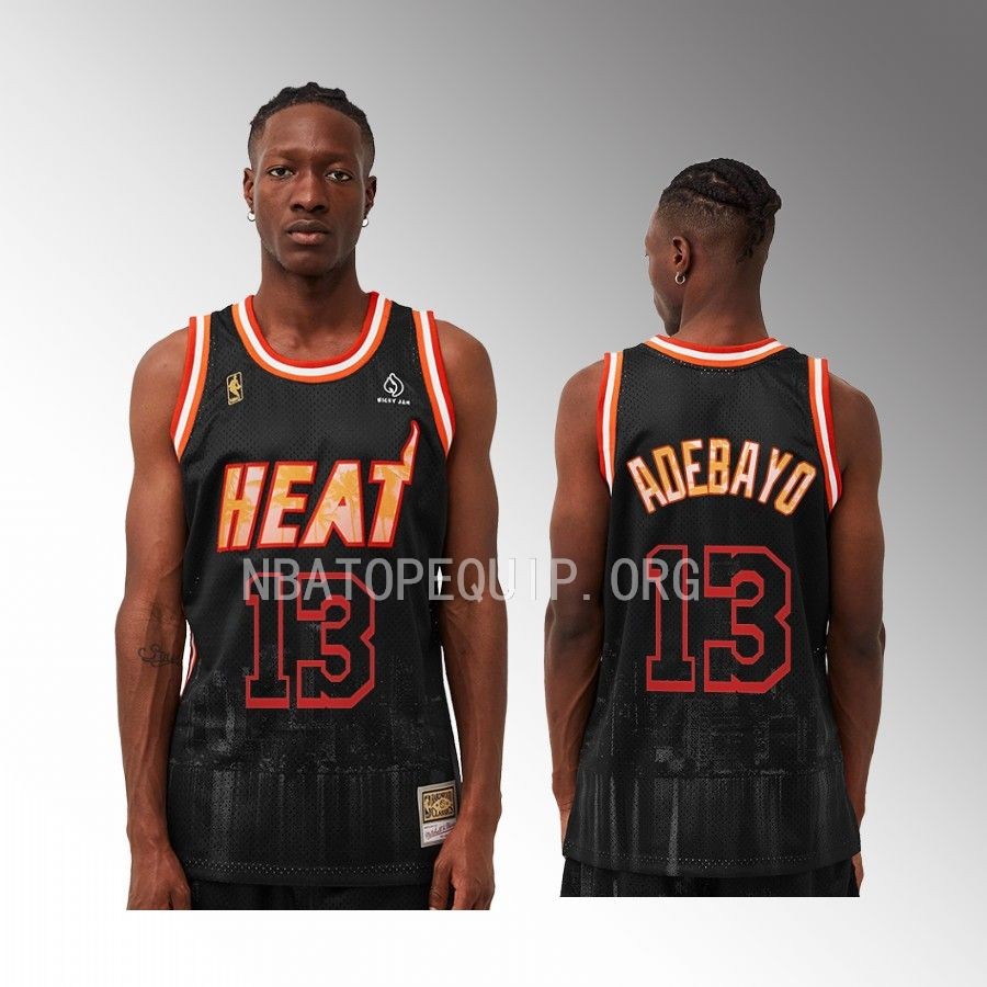 Bam Adebayo NICKY JAM X MN Miami Heat #13 Black Jersey Swingman