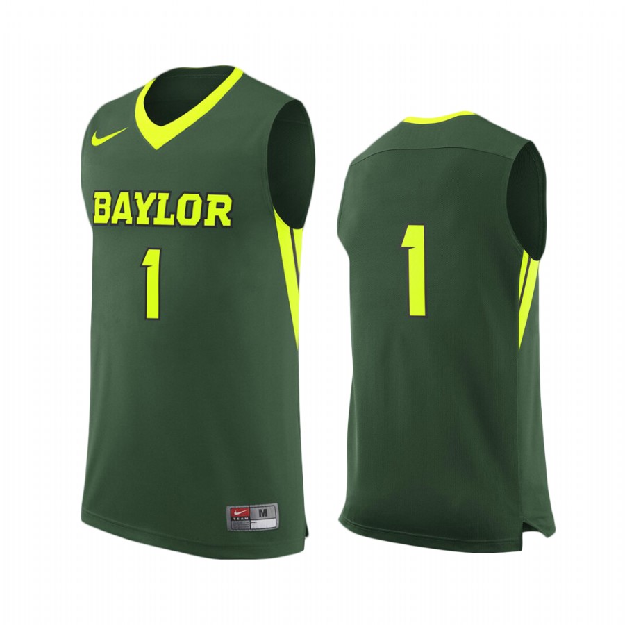 Baylor Bears #1  College  Jersey - Green