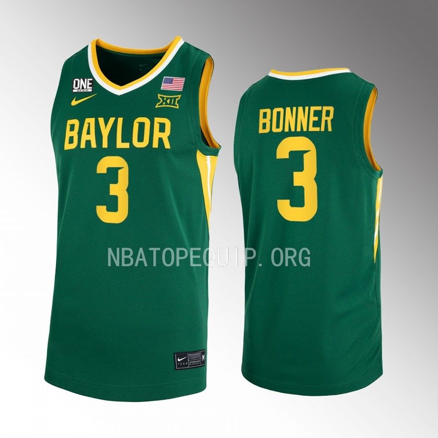 Baylor Bears Dale Bonner Jersey 2022-23 College  Green Uniform