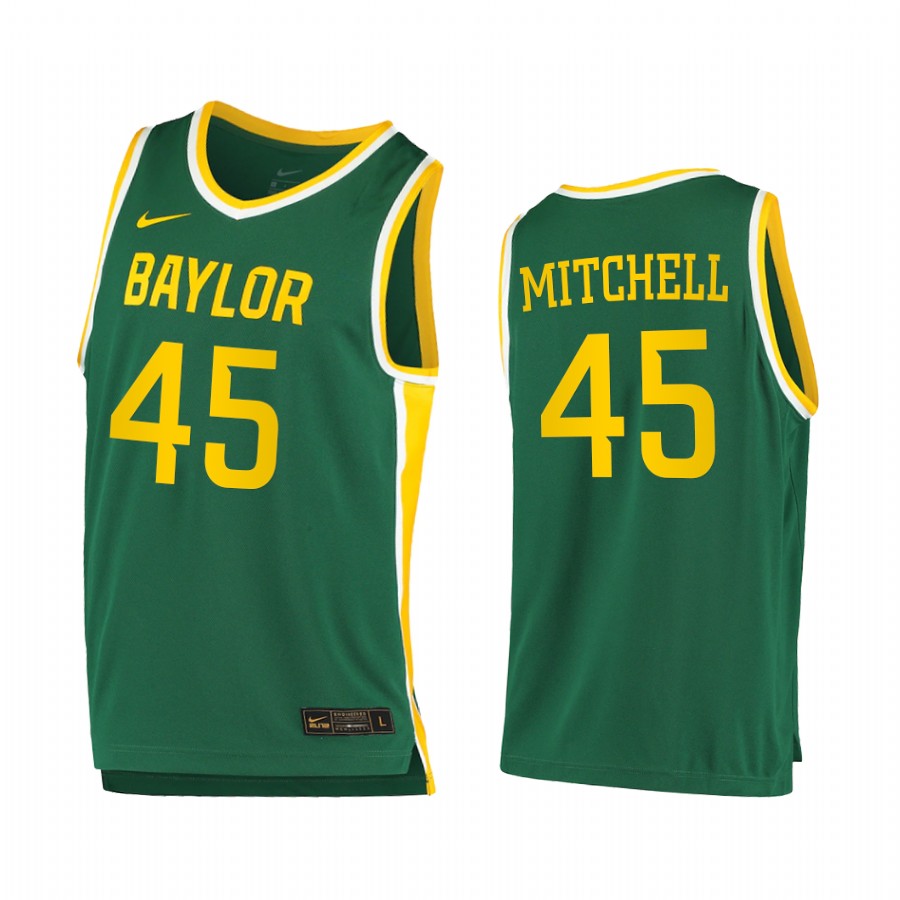 Baylor Bears Davion Mitchell Green  2020-21 College  Jersey