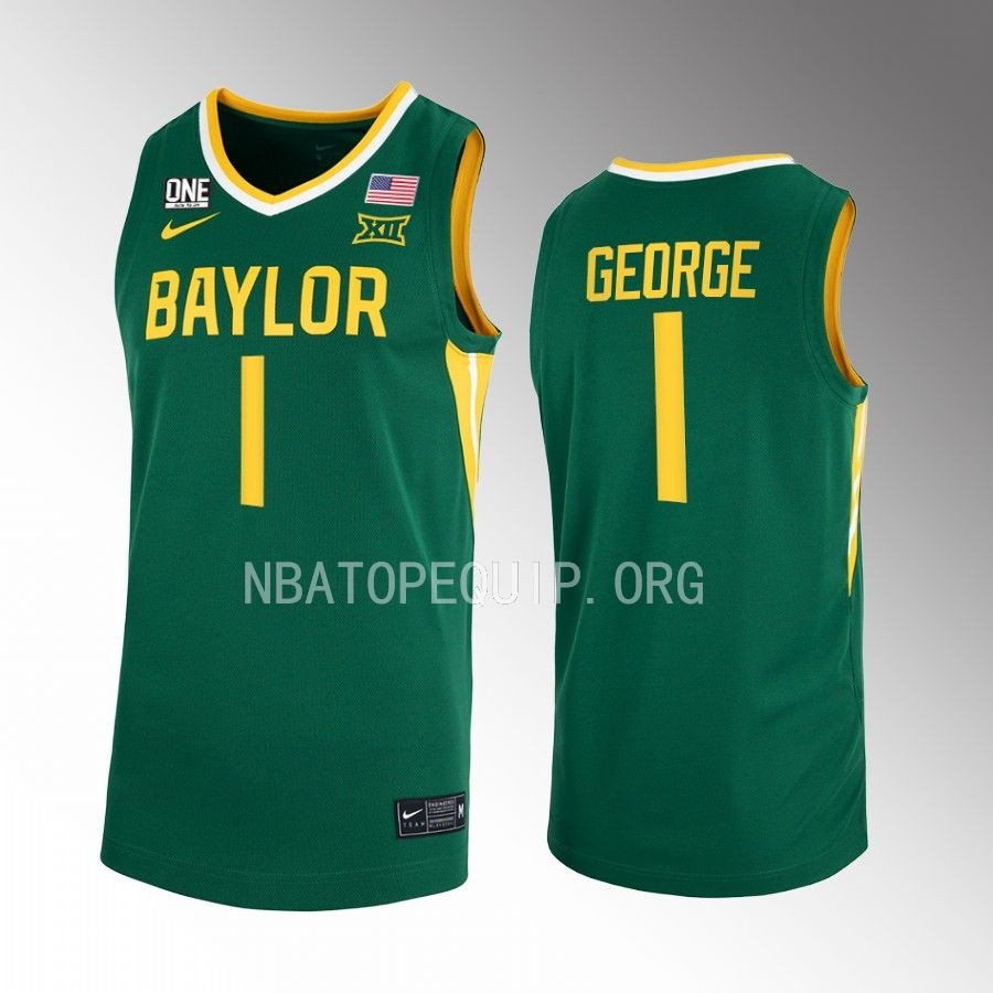 Baylor Bears Keyonte George Jersey 2022-23 College  Green Uniform
