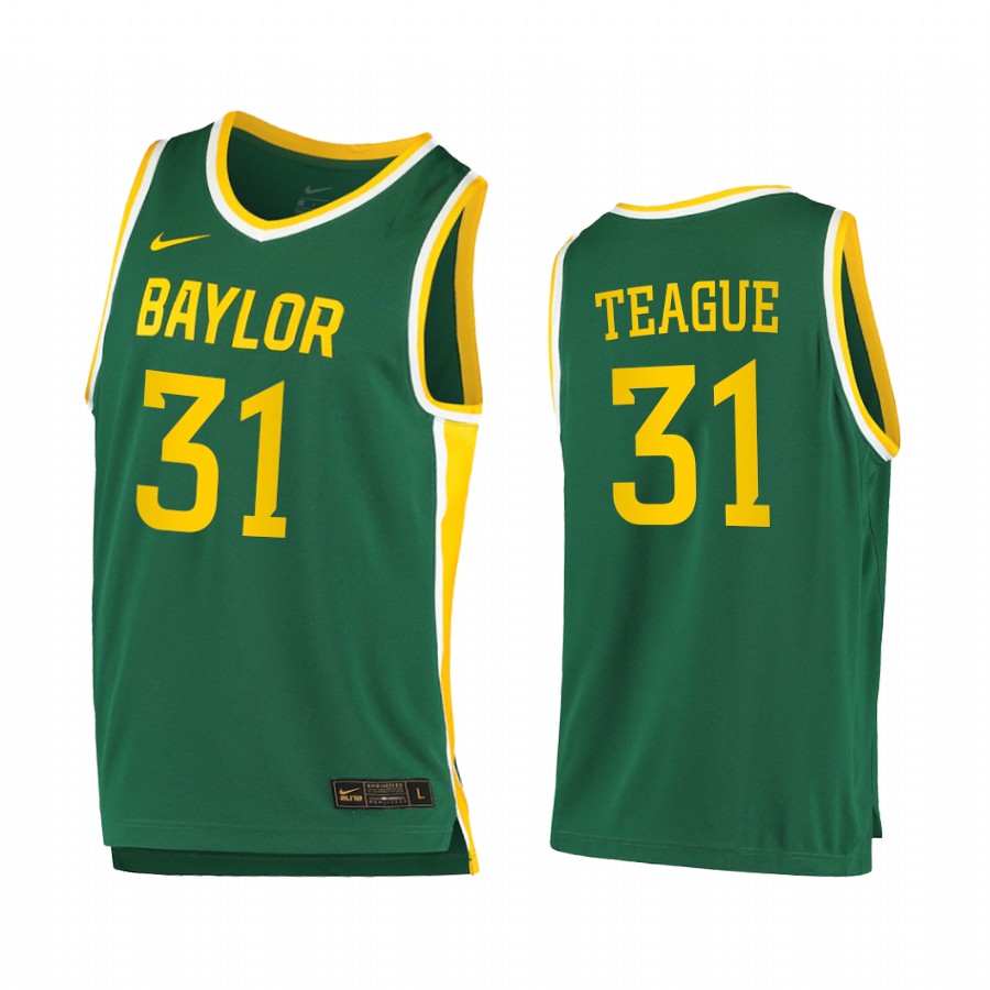 Baylor Bears MaCio Teague Green  2020-21 College  Jersey