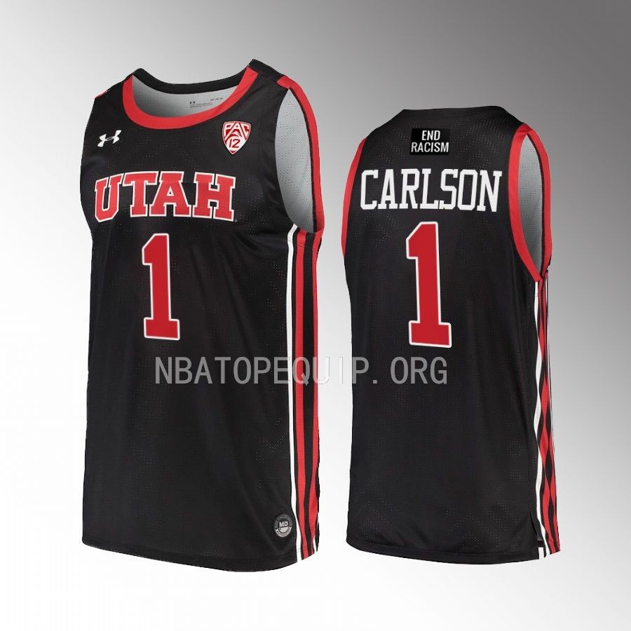Ben Carlson Utah Utes Black Jersey 2022-23 College