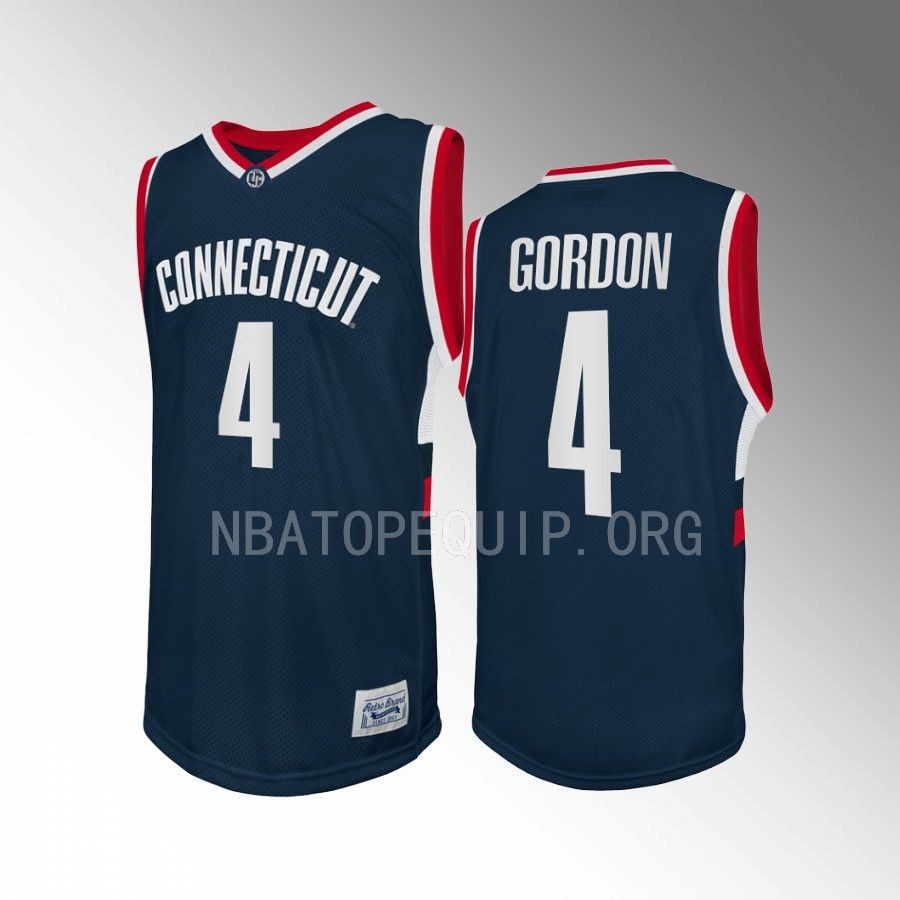Ben Gordon UConn Huskies Navy Jersey Retro  Alumni