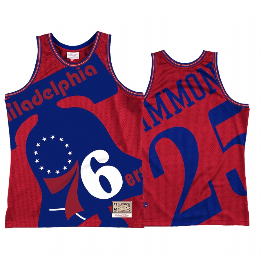 Ben Simmons #25 Philadelphia 76ers Blown Out Fashion Jersey Red