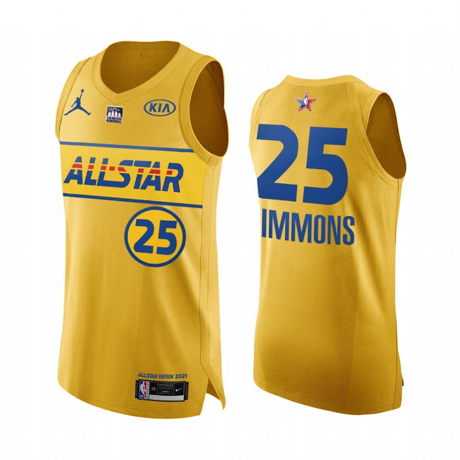 Ben Simmons 2021 All-Star Jersey Gold Eastern Conference 76ers Uniform