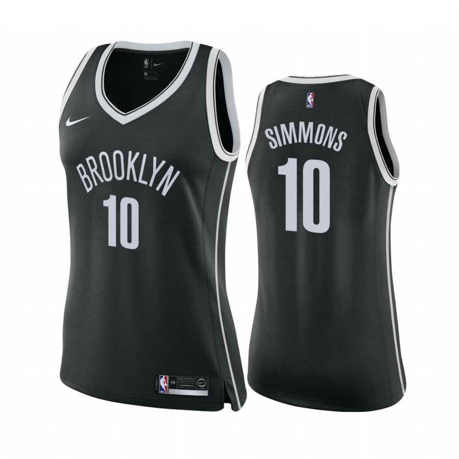Ben Simmons Brooklyn Nets Black Icon Edition Women Jersey 2022 Trade