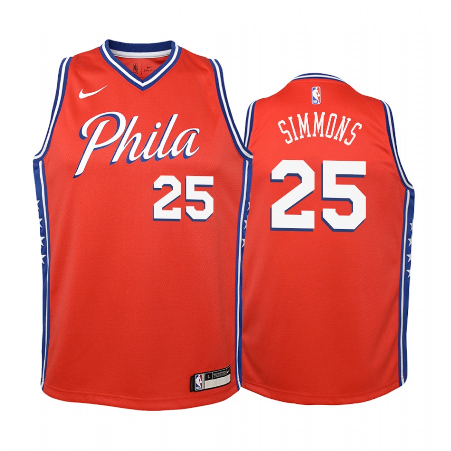Ben Simmons Philadelphia 76ers 2019-20 Statement Youth Jersey - Red