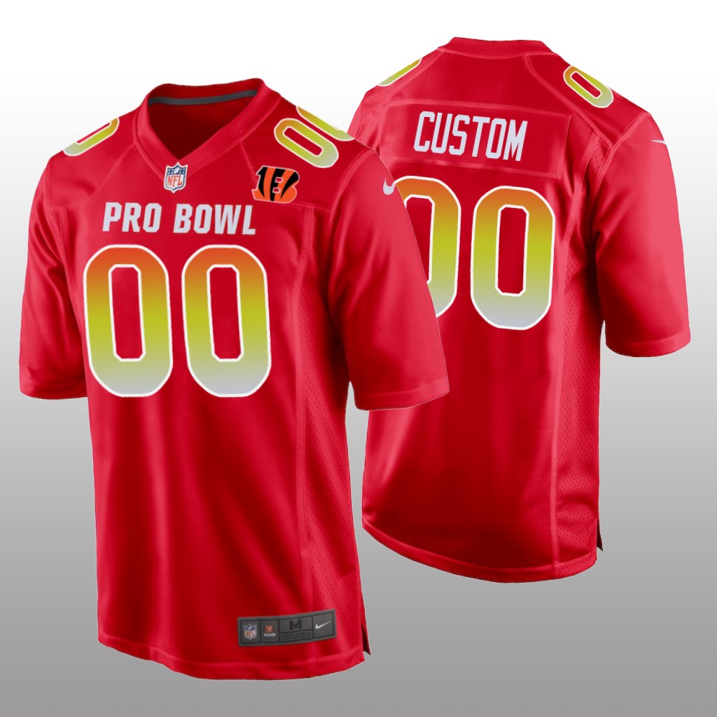 Bengals Custom AFC Game Red Jersey - 2019 Pro Bowl