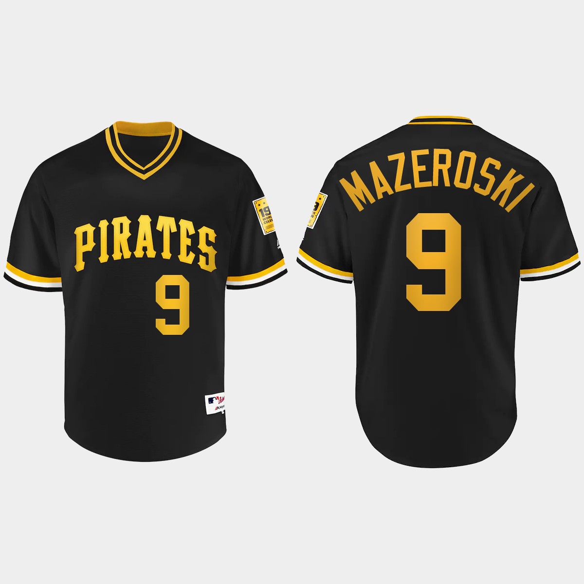 Bill Mazeroski #9 Pittsburgh Pirates vintage BP Jersey - Black