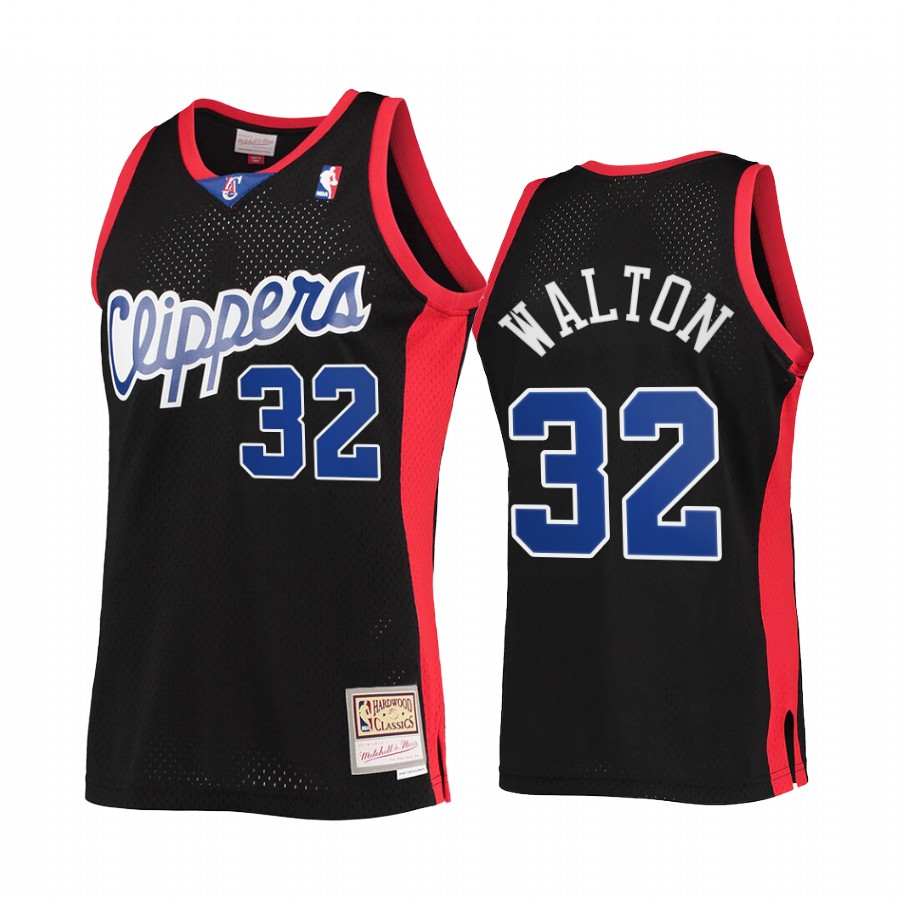 Bill Walton #32 Los Angeles Clippers Reload 2.0 Jersey Black