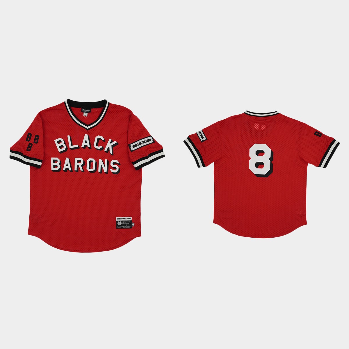Birmingham Barons #8 Rings And Crwns Mesh Jersey - Red
