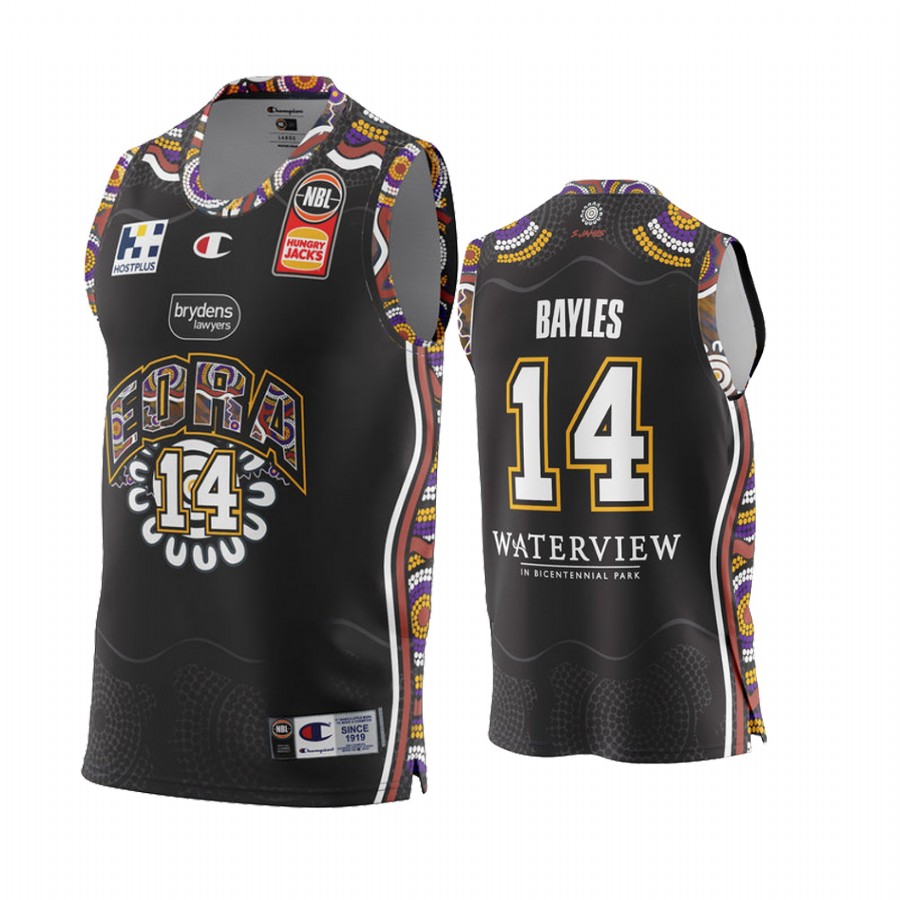 Biwali Bayles Sydney Kings NBL Indigenous Round 2022 Jersey #14 Black Special Edition Uniform