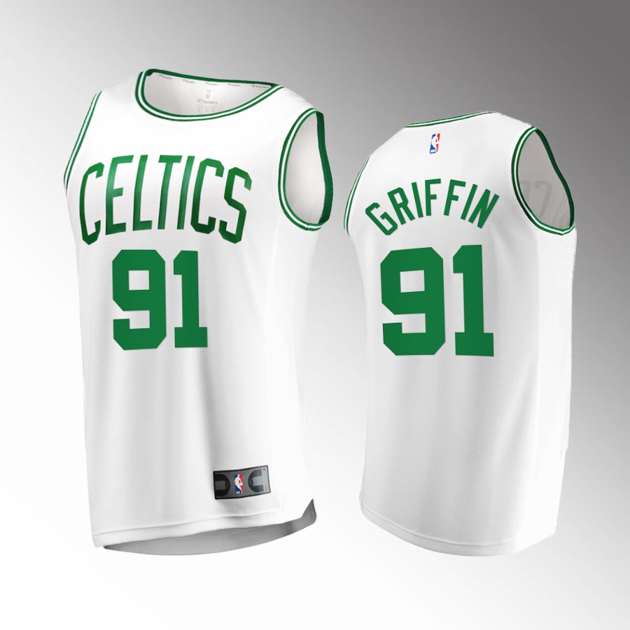 Blake Griffin Celtics #91 White Jersey Fast Break  Association Edition