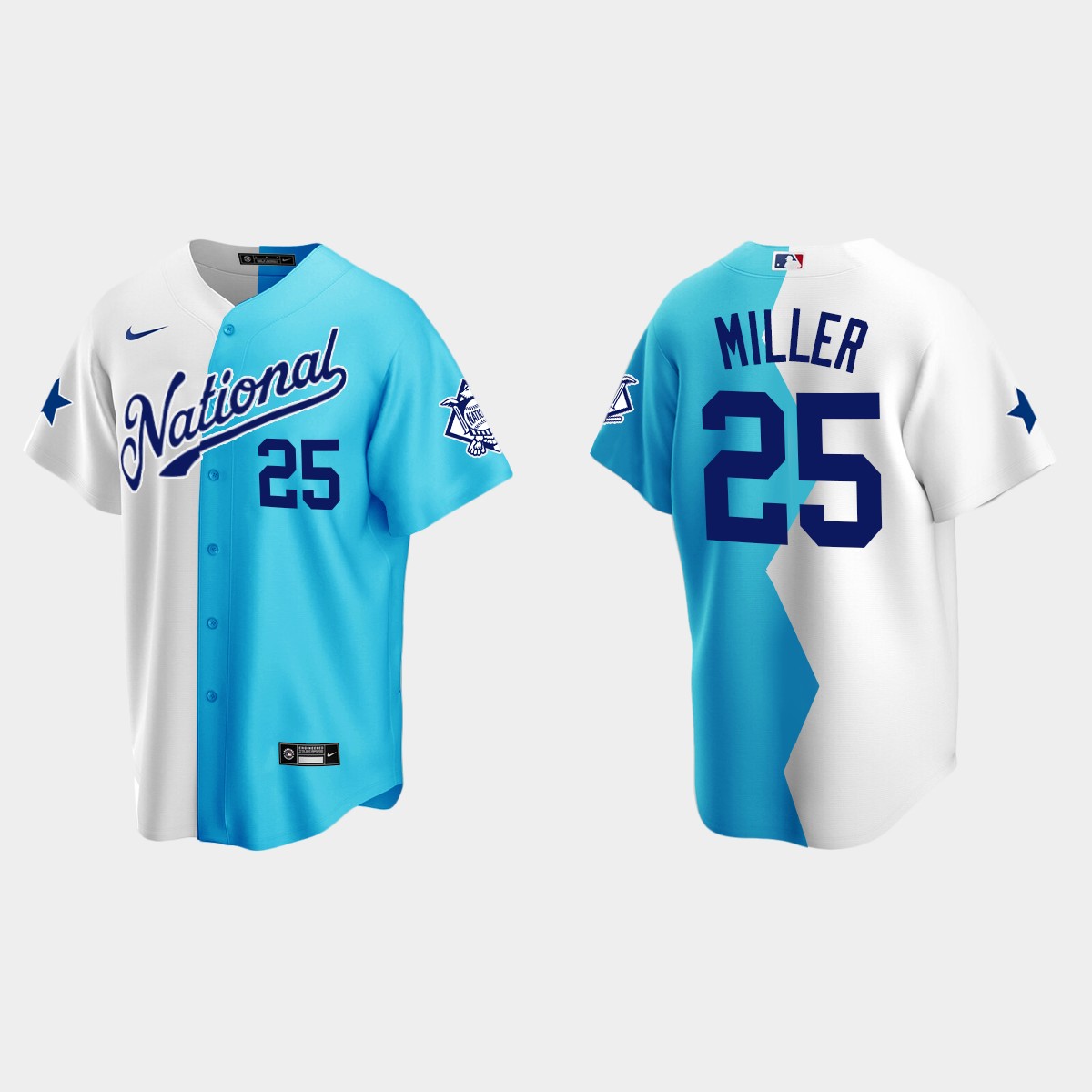Bobby Miller MLB 2022 All-Star Futures Game Split Jersey - White Teal