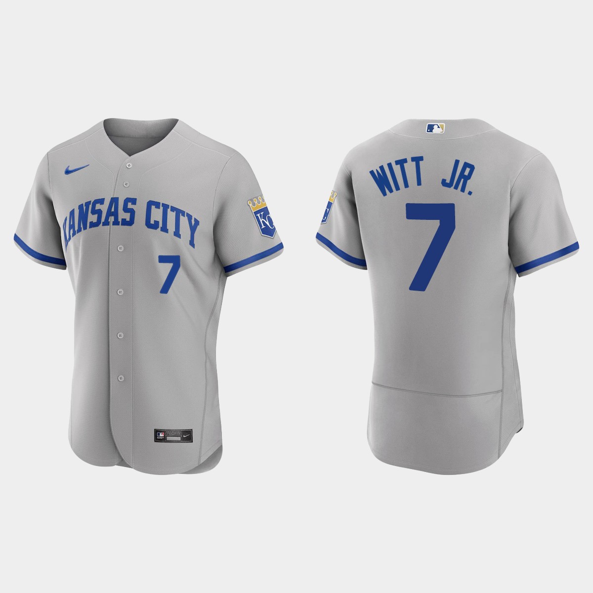 Bobby Witt Jr. Kansas City Royals 2022 Road Jersey - Gray