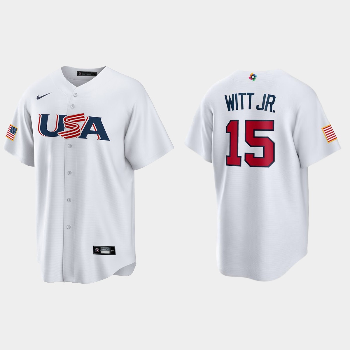 Bobby Witt Jr. Kansas City Royals 2023 World  Classic USA Jersey - White