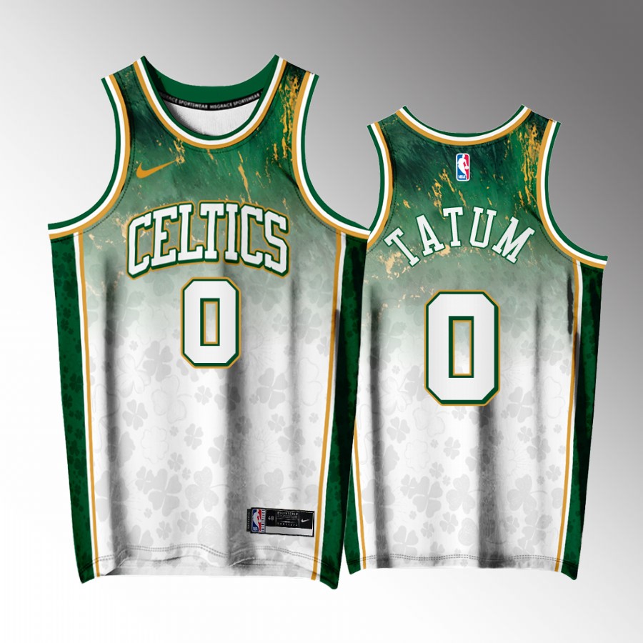 Boston Celtics #0 Jayson Tatum Irish City Green Jersey Exclusive Edition