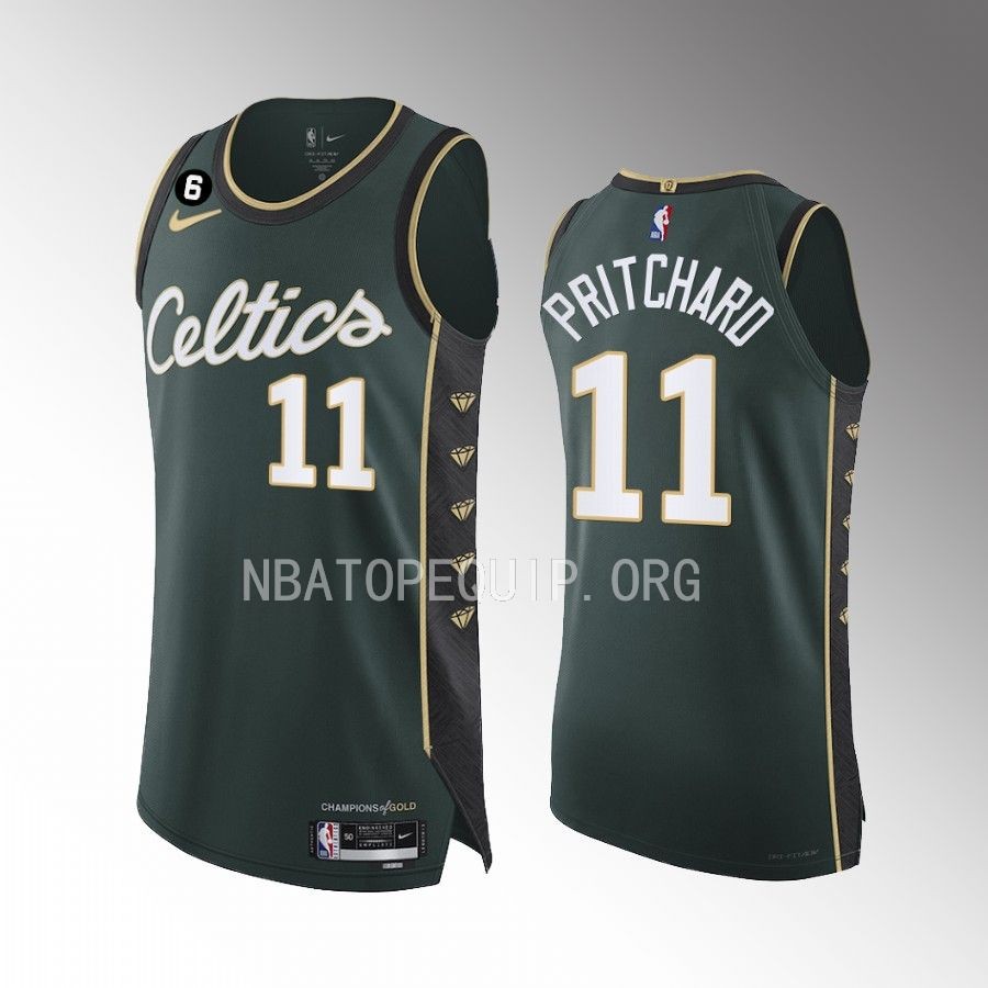 Boston Celtics #11 Payton Pritchard Green Jersey 2022-23 City Edition