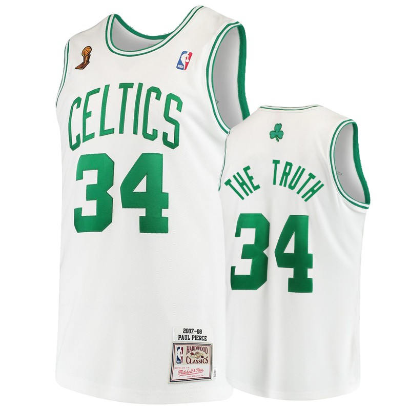 Boston Celtics #34 Paul Pierce White The Truth Swingman Jersey