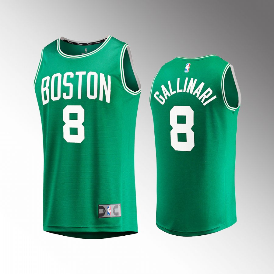 Boston Celtics #8 Danilo Gallinari Icon Edition Jersey Fast Break  Green