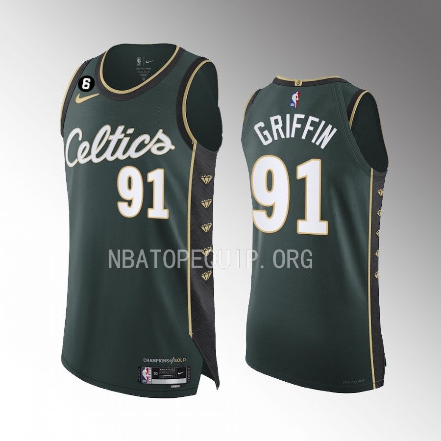 Boston Celtics #91 Blake Griffin Green Jersey 2022-23 City Edition
