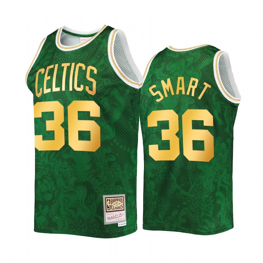 Boston Celtics 2022 Lunar New Year Marcus Smart Jersey Green Throwback