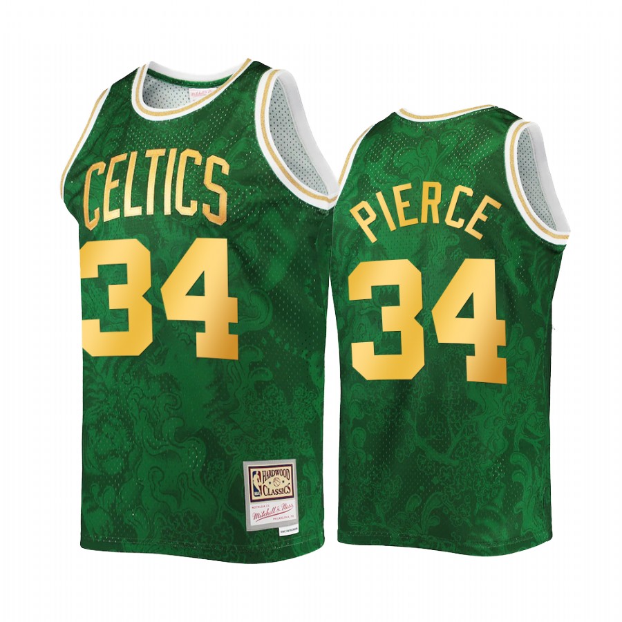 Boston Celtics 2022 Lunar New Year Paul Pierce Jersey Green Throwback