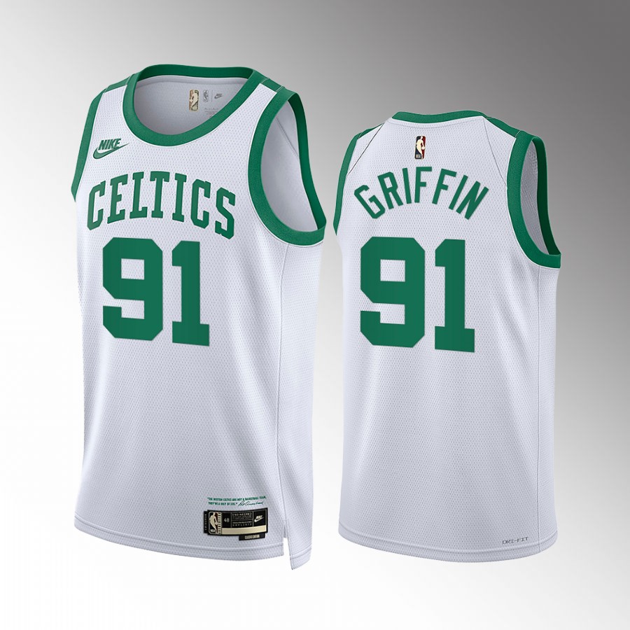 Boston Celtics Blake Griffin #91 White Classic Edition Jersey 2022-23 Swingman