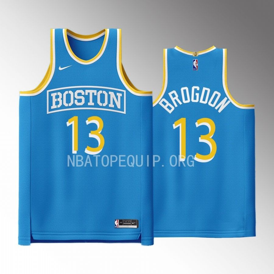Boston Celtics City Connect Malcolm Brogdon Blue #13 Jersey Special Edition