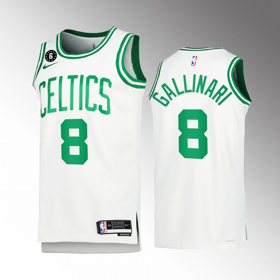 Boston Celtics Danilo Gallinari 2022-23 Association Edition White #8 Jersey Honor Russell