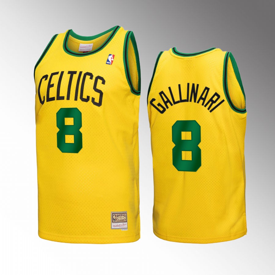 Boston Celtics Danilo Gallinari Gold Reload 3.0 Men Jersey Mitchell Ness