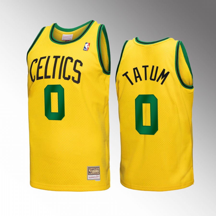 Boston Celtics Jayson Tatum Gold Reload 3.0 Men Jersey Mitchell Ness