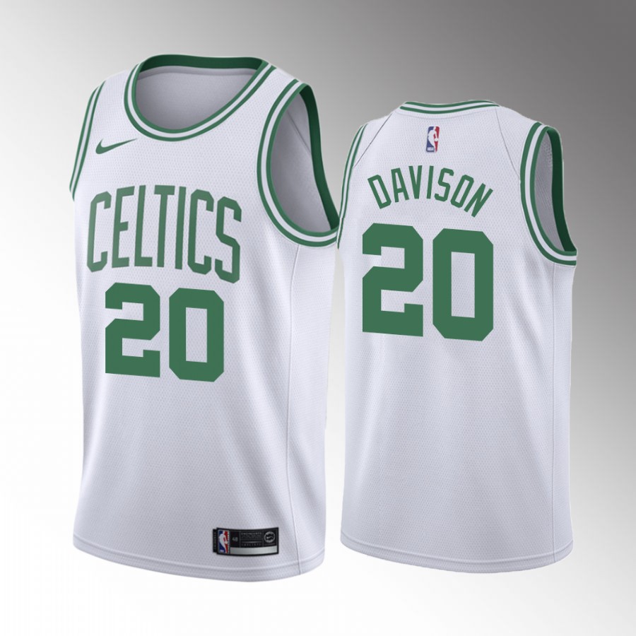 Boston Celtics JD Davison 2022 NBA Draft Alabama Crimson Tide White #20 Jersey Association Edition