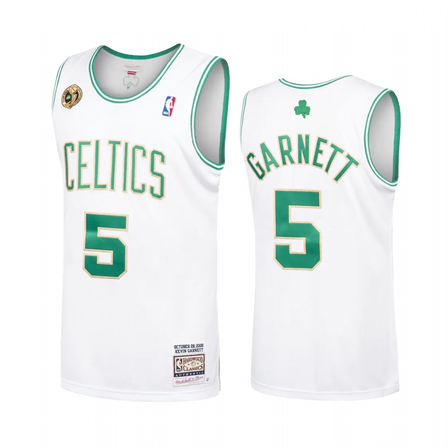 Boston Celtics Kevin Garnett #5 2008-09 Hardwood Classics Jersey Men's