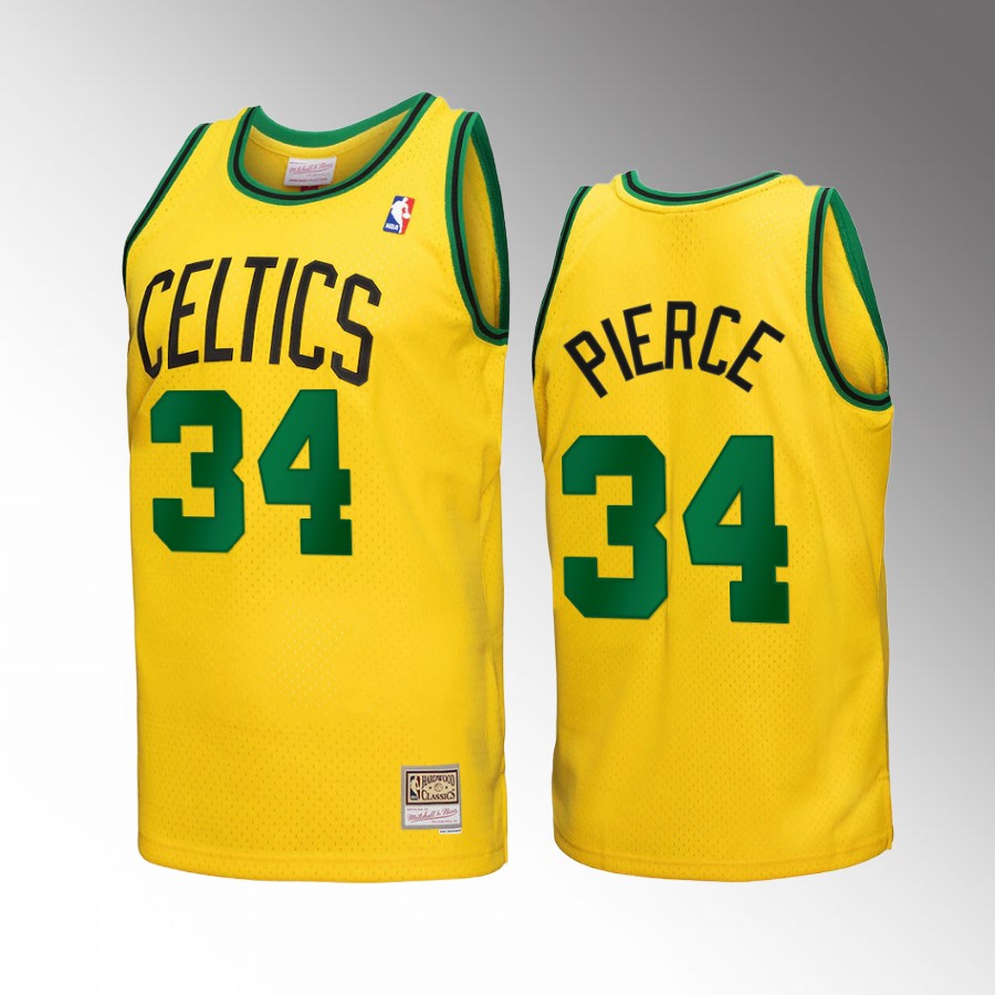 Boston Celtics Paul Pierce Gold Reload 3.0 Men Jersey Mitchell Ness