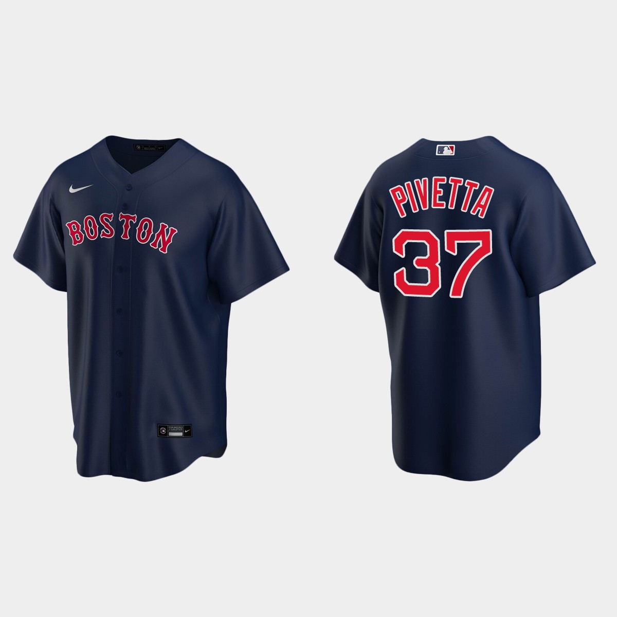 Boston Red Sox #37 Nick Pivetta Alternate Jersey - Navy