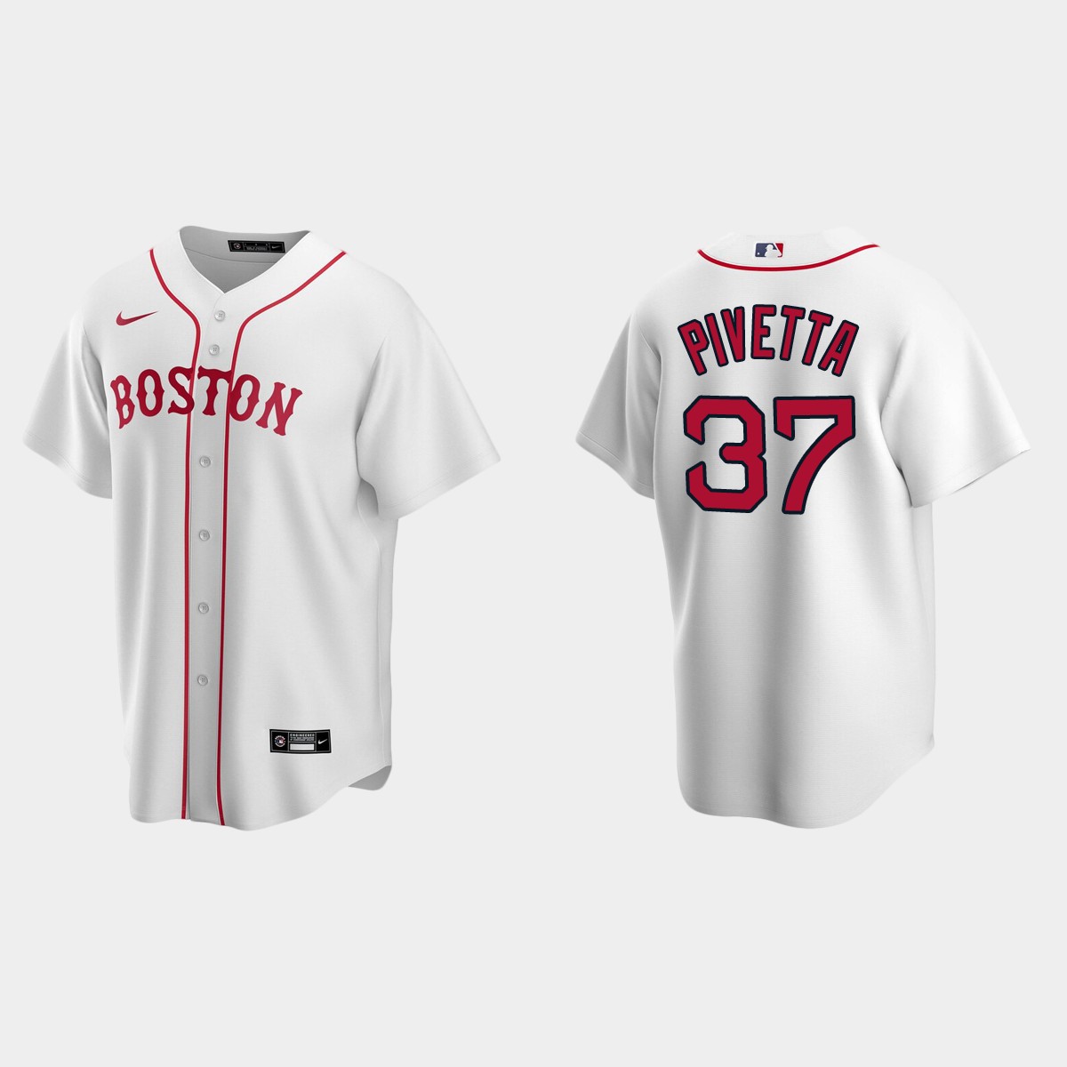 Boston Red Sox #37 Nick Pivetta Alternate Jersey - White