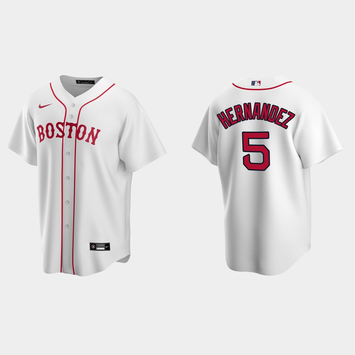 Boston Red Sox #5 Enrique Hernandez Alternate Jersey - White