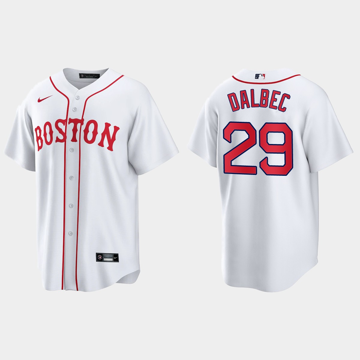 Boston Red Sox Bobby Dalbec 2021 Patriots' Day Jersey - White