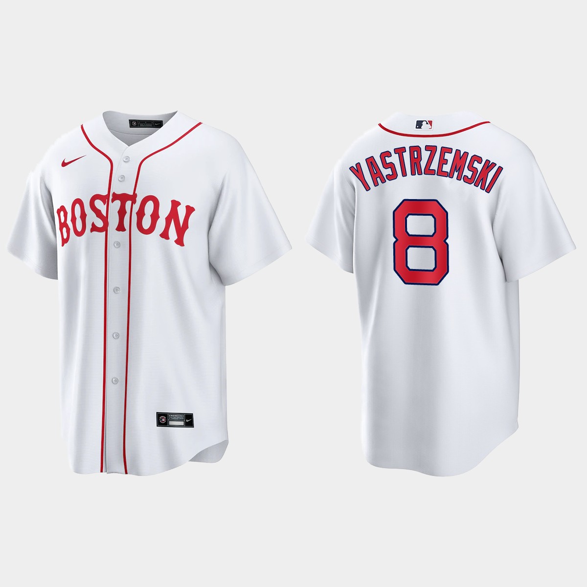 Boston Red Sox Carl Yastrzemski 2021 Patriots' Day Jersey - White