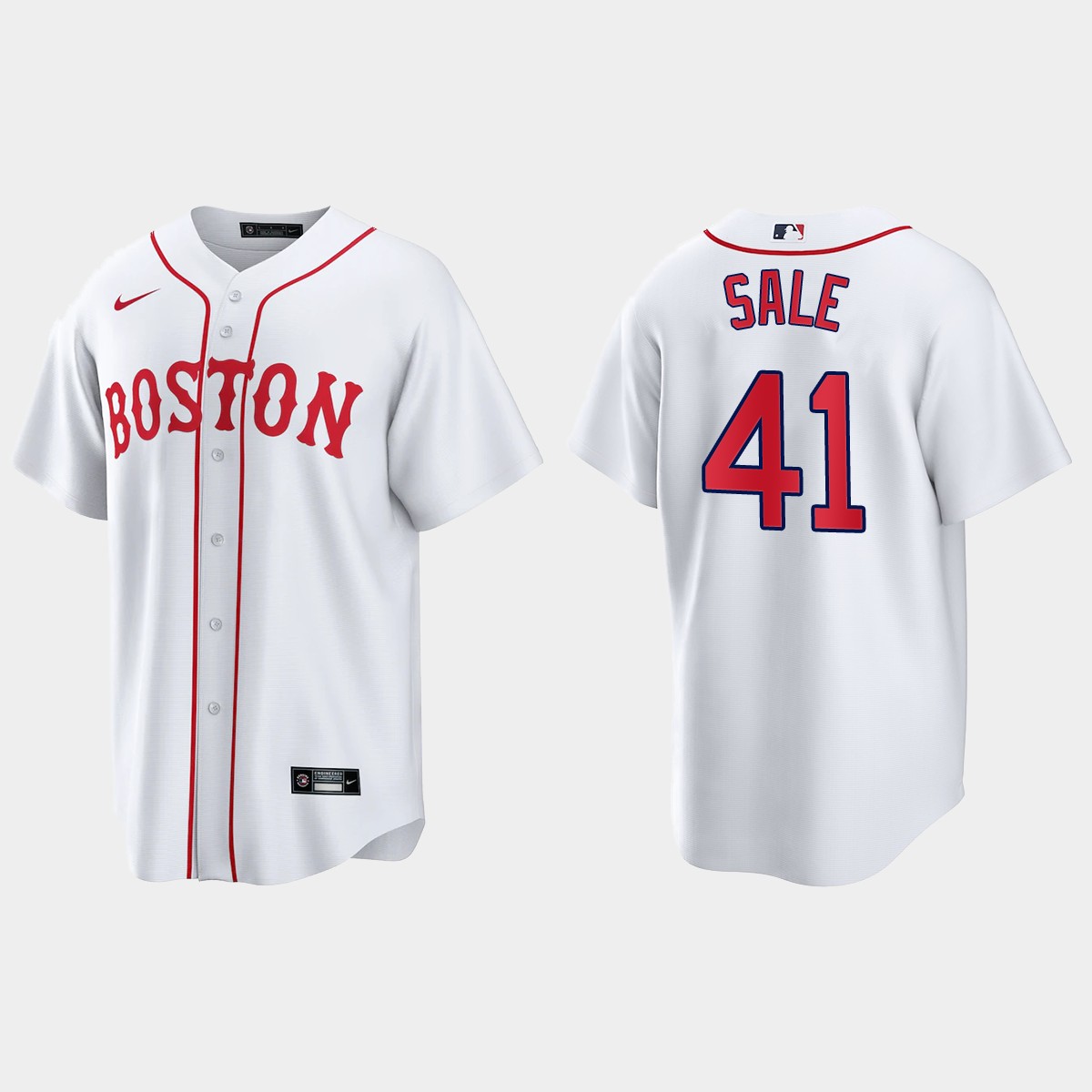 Boston Red Sox Chris Sale 2021 Patriots' Day Jersey - White